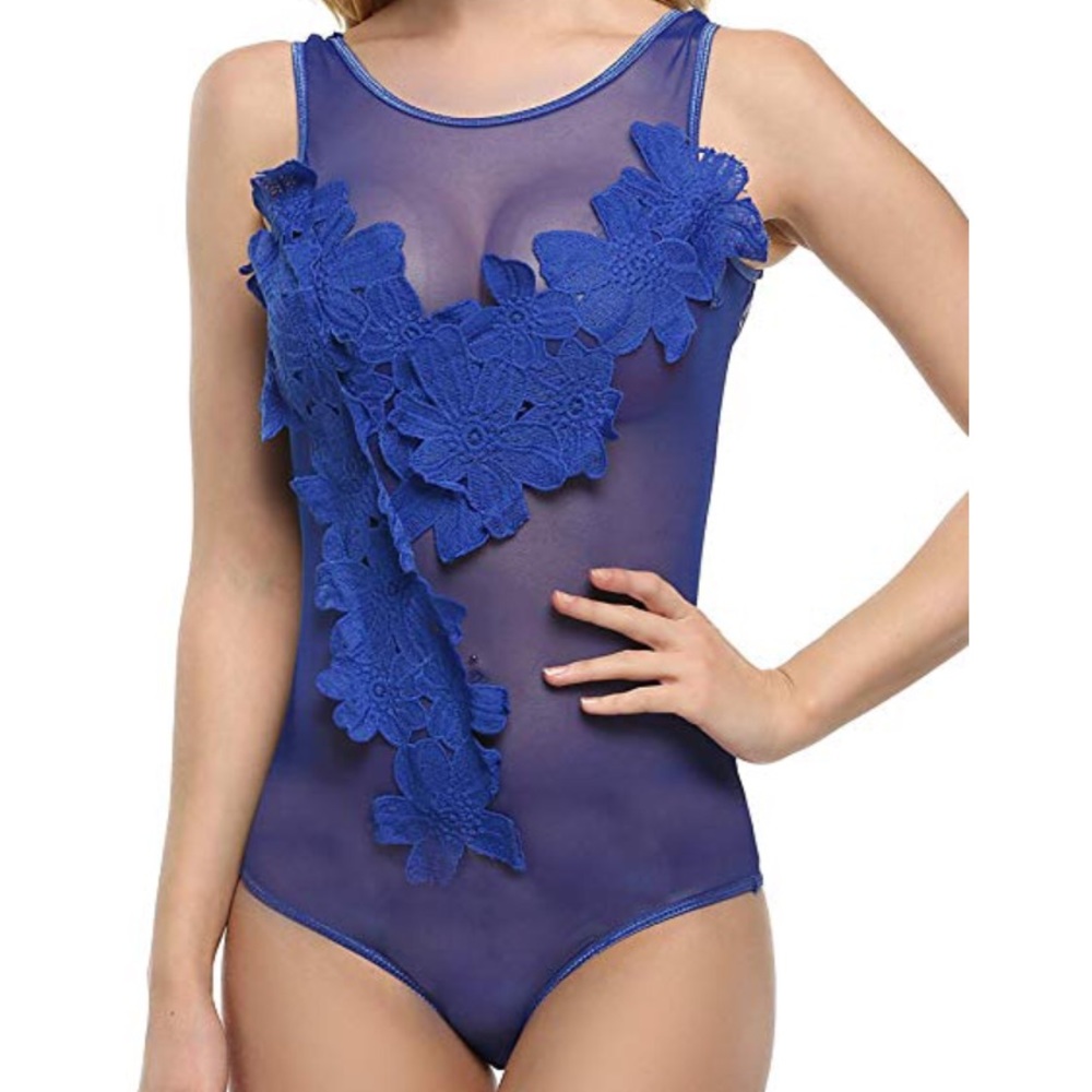 Avid love Women Lingerie Lace Mesh One Piece
